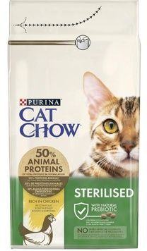 Сухий корм Purina (Пуріна) Cat Chow Sterilized для cтерилізованих котів з куркою 1,5 кг