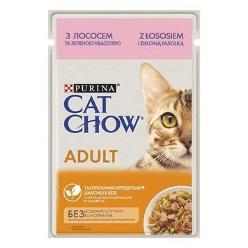 PURINA CAT CHOW (КЕТ ЧАУ). з яловичиною та баклажанами, шматочки в желе 85г А06470 фото
