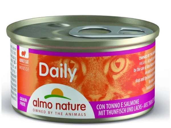 Консервований корм 'Мус з тунцем і лососем' для котів Almo Nature Daily Menu Cat 85 г А30233 фото