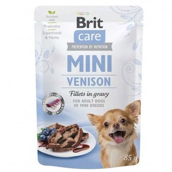 Вологий корм Brit Care Mini Venison fillets in gravy для дорослих собак 85г А12362 фото