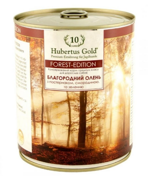 Консервований корм Hubertus Gold Forest Edition Благородний олень 800 г