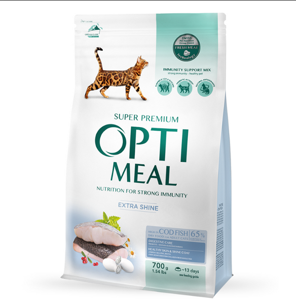 OPTIMEAL™. Повнораціонний сухий корм для дорослих котів з високим вмістом тріски А11400 фото