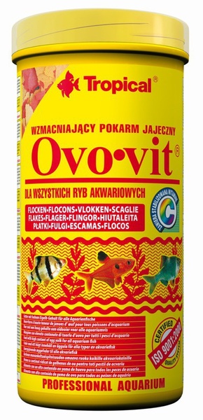 Tropical OVO-VIT Сухий корм для акваріумних риб в пластівцях (з яєчним жовтком) (Тропікал) 20 г 2984 фото