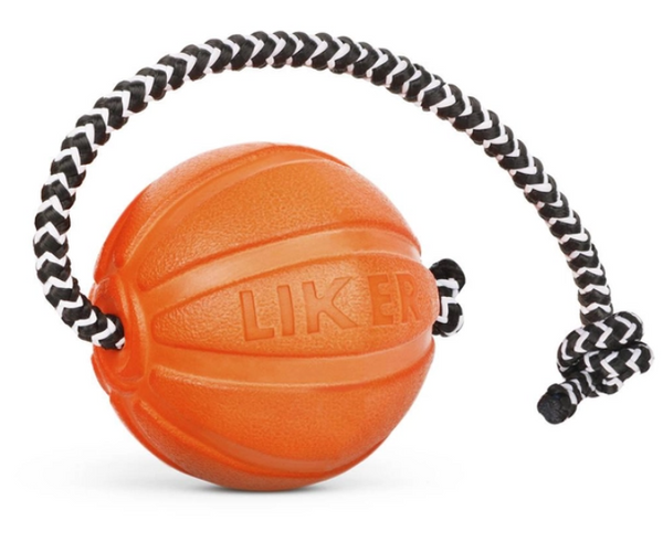 Іграшка для собак Collar Liker Cord 5 М'ячик зі шнуром для цуценят та собак дрібних порід А02808 фото