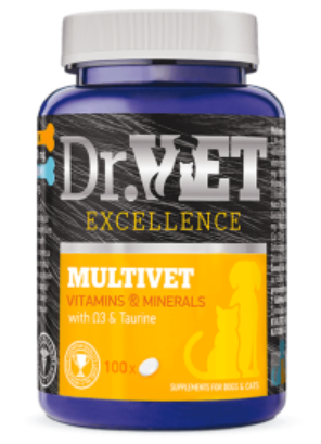 Dr.VET Excellence MULTIVET Vitamins & Minerals 1 таблетка
