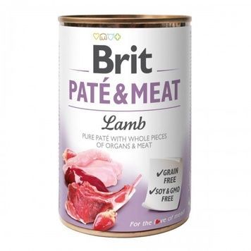 BRIT PAT&Eacute; & MEAT паштет для собак з ягням 400г А05458 фото