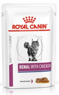 Вологий корм Royal Canin Renal with Chicken для кішок при захворюваннях нирок з куркою (шматочки) 0.085 кг