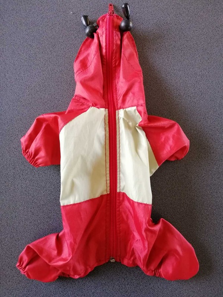 Дощовик міні з капюшоном червоний А31300 фото