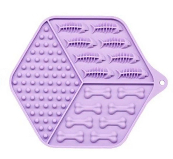 Килимок-годівниця силіконова WahoPet licky mat (фіолетовий)
