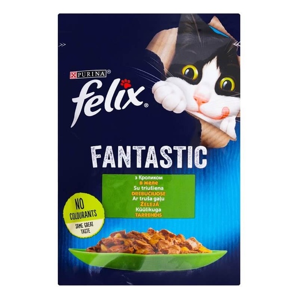 Felix (Фелікс) Вологий корм для дорослих котів з кроликом в желе