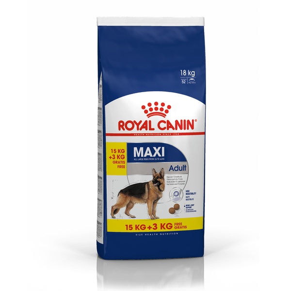 Сухий корм для собак Royal Canin Maxi adult 15+3 кг