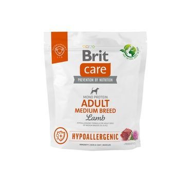Сухий корм Brit (Бріт) Care Adult Medium Breed (для дорослих собак середніх порід) з ягням та рисом