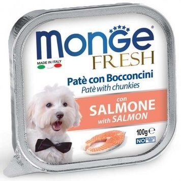 Monge Dog Fresh Salmon - паштет з лососем для собак, 100г А35188 фото