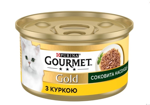 Purina Gourmet Gold Вологий корм для котів з куркою 'соковита насолода' 85 г