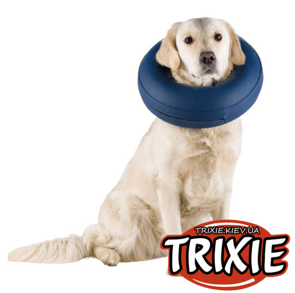 Надувний захисний комір TRIXIE Protective Collar inflatable 14-18 см/6.5 см, синій А05556 фото