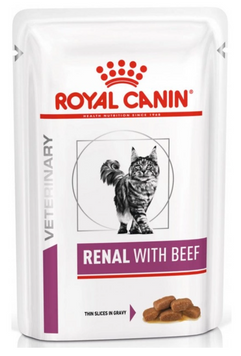 Консервований корм 'Royal Canin Renal Feline Beef Pouches' 85 гр.