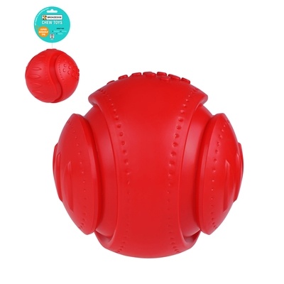 Bronzedog CHEW Іграшка для собак звуковий футбольний м'яч червоний 15,2 см