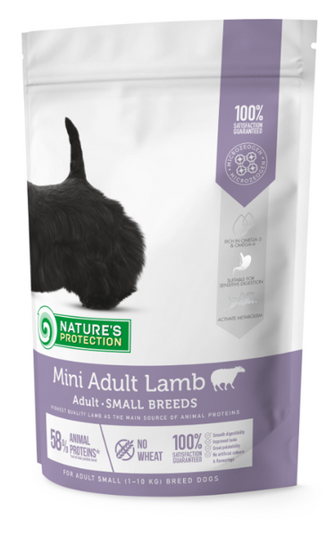 Сухий корм для дорослих собак малих порід з ягняти Mini Adult Lamb Small Breeds 500г