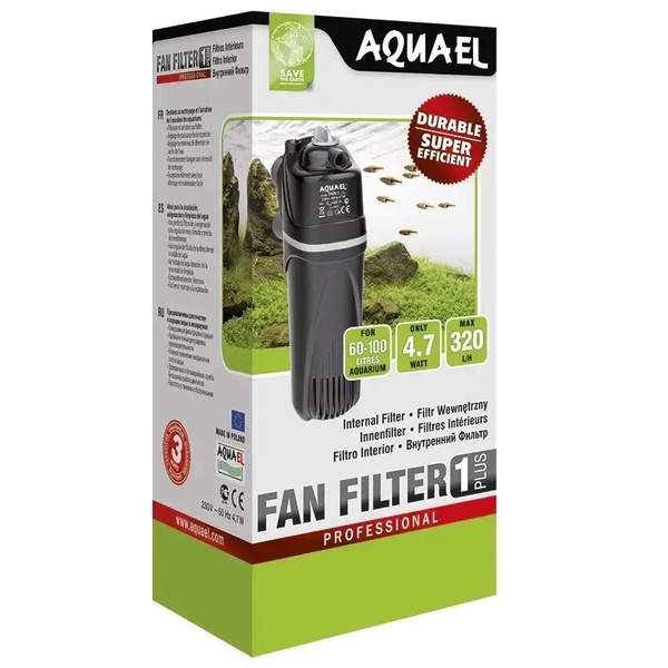 Внутрішній фільтр Aquael FAN-1 Plus для акваріума 60-100 л 2395 фото