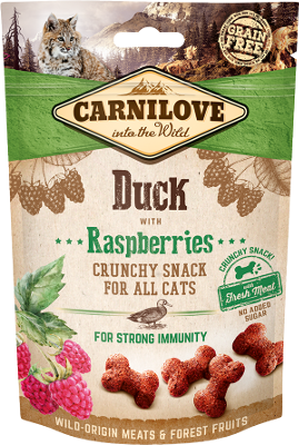 Carnilove Crunchy Duck with Raspberries ласощі для котів