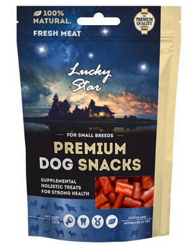 Ласощі для собак Lucky Star Premium Лосось в'ялені шматочки 65 г