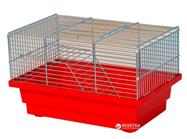 Клітка для гризунів Лорі Мишка 17 х 28 х 18 см Червона