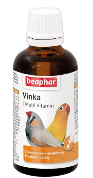Вітаміни Беафар Вінка Винка Vinka мультивітамін для птахів 50 мл 6638 фото