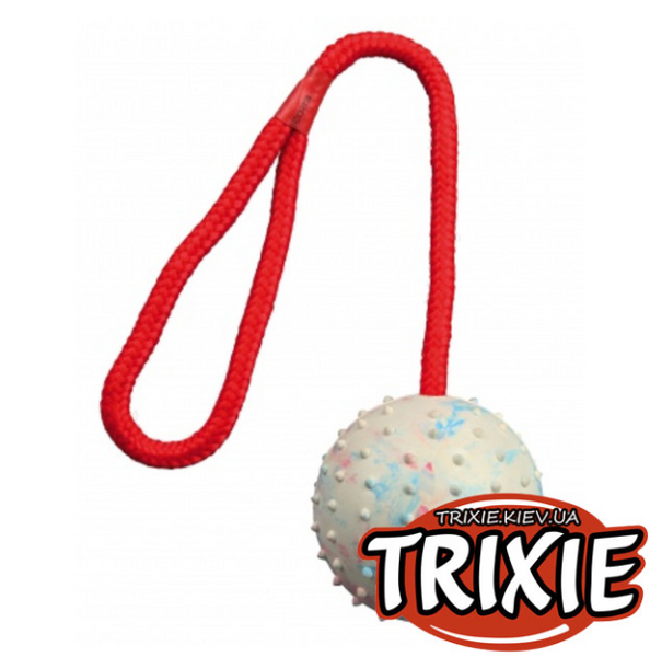Гумовий м'яч на мотузці Trixie Ball on a Rope 7cm / 30см 3308 фото