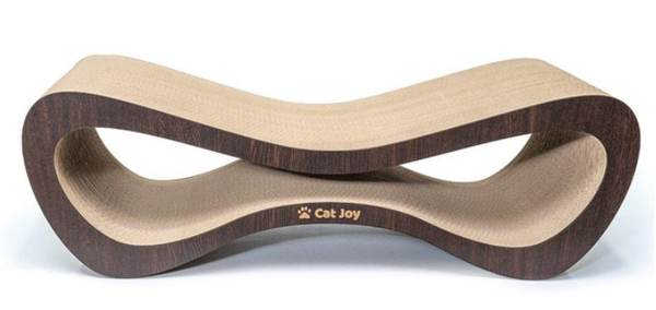 Кігтеточка з картону посиленого з дерев'яним фасадом Cat Joy Loft Oak 70x22x29 см