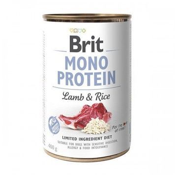 Brit Mono Protein вологий раціон для собак з ягням та коричневим рисом 400г А05451 фото