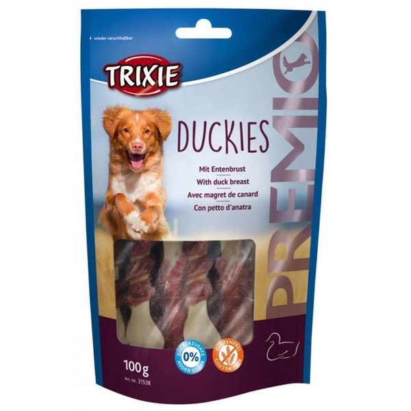 Trixie Ласощі для собак 'Premio Duckies' з качкою (Тріксі) 100г 10018 фото