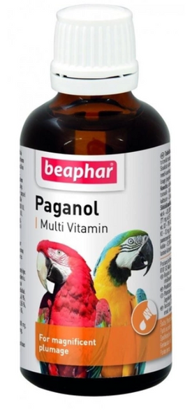 Beaphar Paganol вітаміни для зміцнення оперення птахів, 50 мл