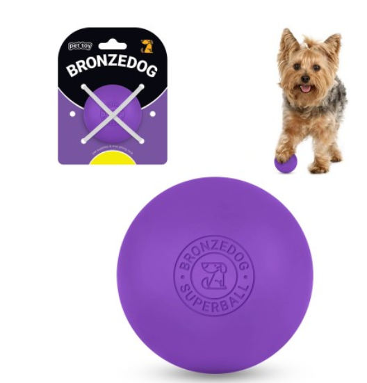 Іграшка для собак Bronzedog Superball 5 см фіолетовий А11337 фото