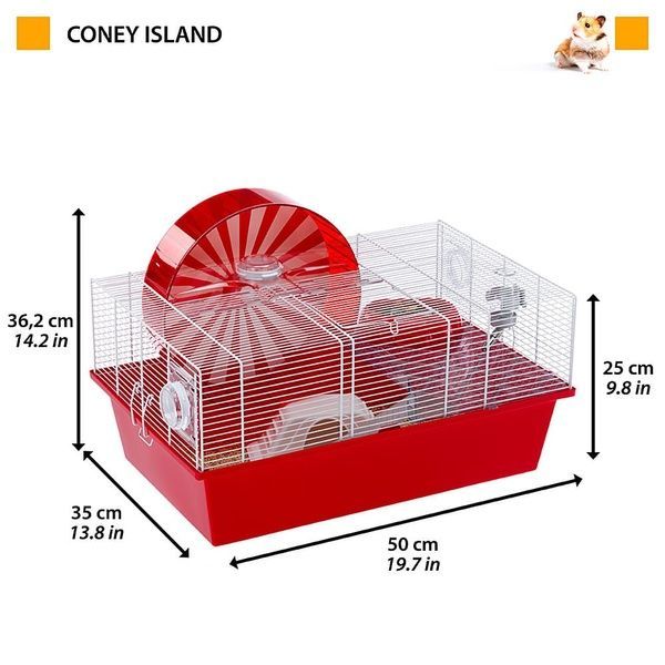 Клітка для хом'яків та гризунів Ferplast Coney Island 50*35*25см А33674 фото