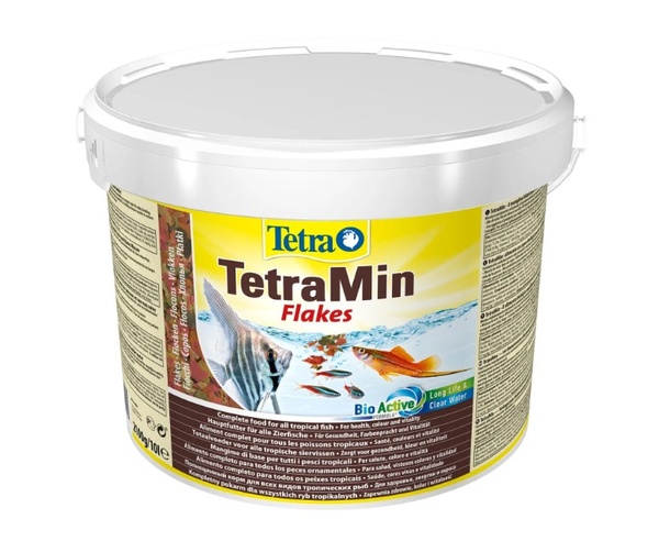 Tetra Min Сухий корм для акваріумних риб в пластівцях (Тетра) 10 л/2.1 кг