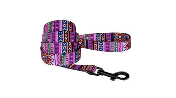 Повідець нейлоновий для собак різних порід та котів Bronzedog Dog Urban Ethnic Purple 2,5х152 см А08691 фото