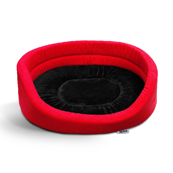 Hilton Лежак для котів та собак червоно-чорний
