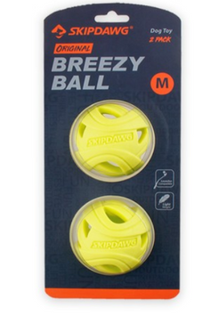 Іграшка для Собак Skipdawg Breezy Ball для Полегшення Дихання TPR Набір з 2 шт 7 см