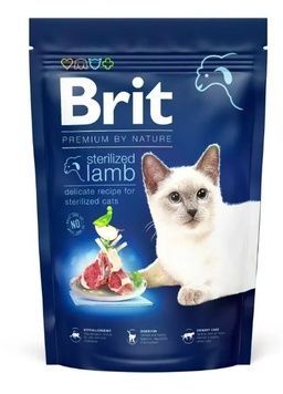 Сухий корм для стерилізованих котів з ягням Brit Premium by Nature Cat Sterilized Lamb 1,5кг