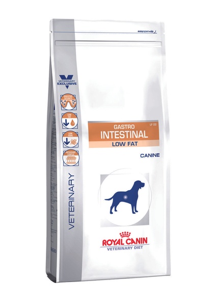Лікувальний корм Royal Canin (Роял Канін) GASTRO INTESTINAL LOW FAT дієта при порушеннях травлення у собак