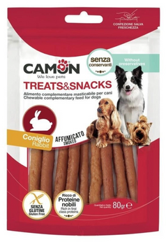Ласощі для собак Camon Treats & Snacks Копчені кролячі палички 80г А25720 фото