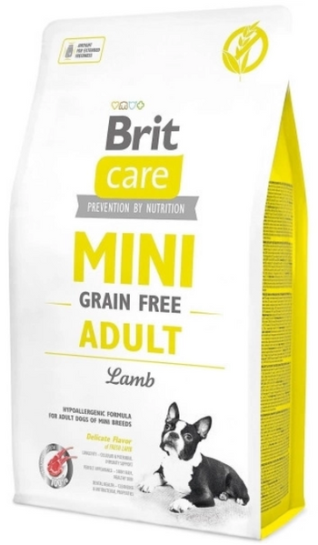 Корм для собак дрібних порід Brit Care Adult Mini Lamb 7кг А03675 фото