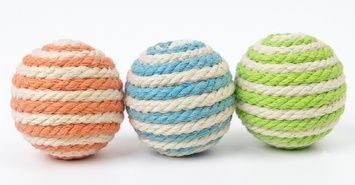 М&rsquo;ячик JOYPET із сизалю для котів, із шурхотливим ефектом, 4 см, 1 шт.