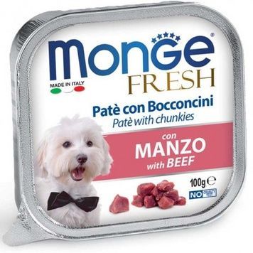 Monge Dog Fresh Beef - паштет з яловичиною для собак, 100г А35193 фото