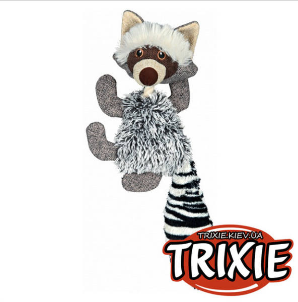Енот іграшка зі звуком для собак TRIXIE плюш/звук 21 см 798 фото