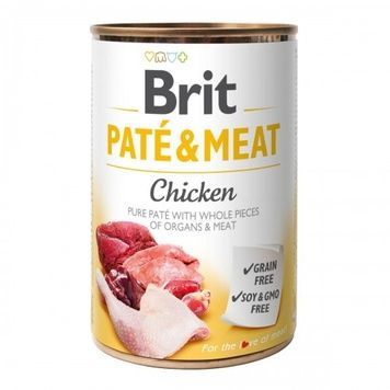 BRIT PAT&Eacute; & MEAT паштет для собак з куркою 400г А05454 фото