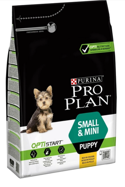 Pro Plan Puppy Small and Mini OptiStart сухий корм для цуценят малих порід (3кг) 438 фото