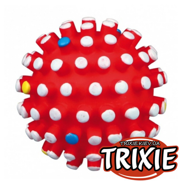 Вініловий м'яч із шипами для собак TRIXIE зі звуком 6см 902 фото