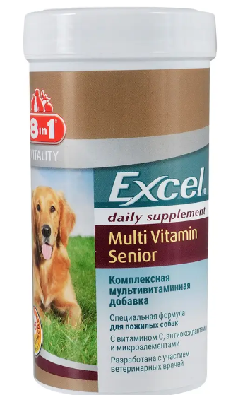 Вітаміни для собак 8in1 Excel Multi-Vitamin Senior, для старіючих, 70 таб 10530 фото