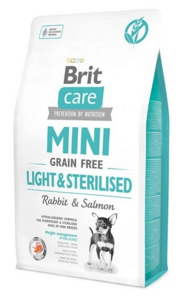 Сухий корм 'Brit Care Grain' Free Mini Light & Sterilised для стерилізованих собак Вага: 0.4 кг А10100 фото